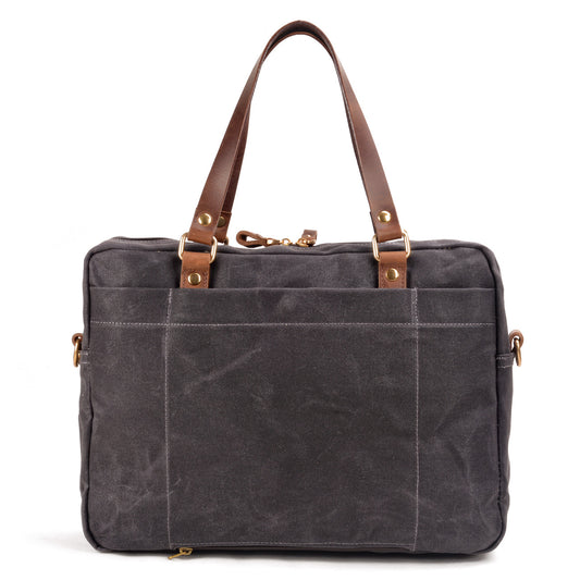 Men's Wax Canvas Leather Business Computer File Men's Briefcases