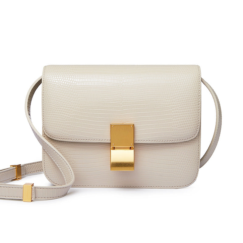 Women's High Quality Genuine Leather Lizard Pattern Crossbody Bags