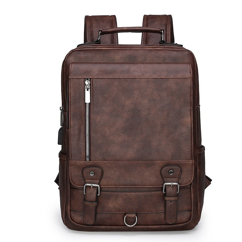 Men's Vintage Fashion Trend Computer Double Back Bags