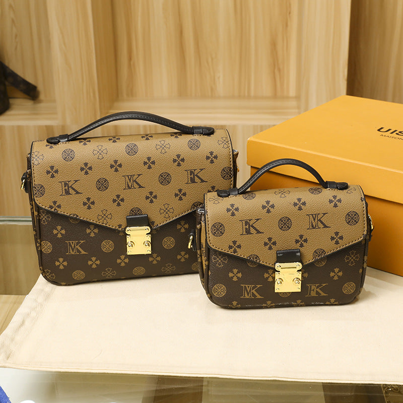 Women's Advanced Texture Western Style Printed Winter Shoulder Bags