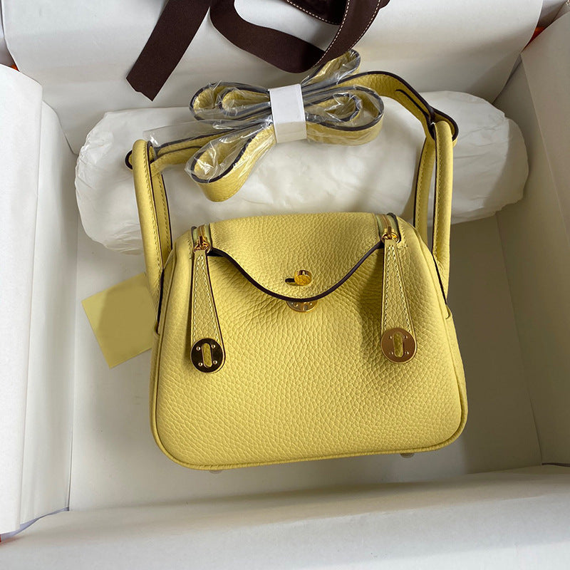 Women's First Layer Cowhide Lindi Doctor Genuine Small Square Bags