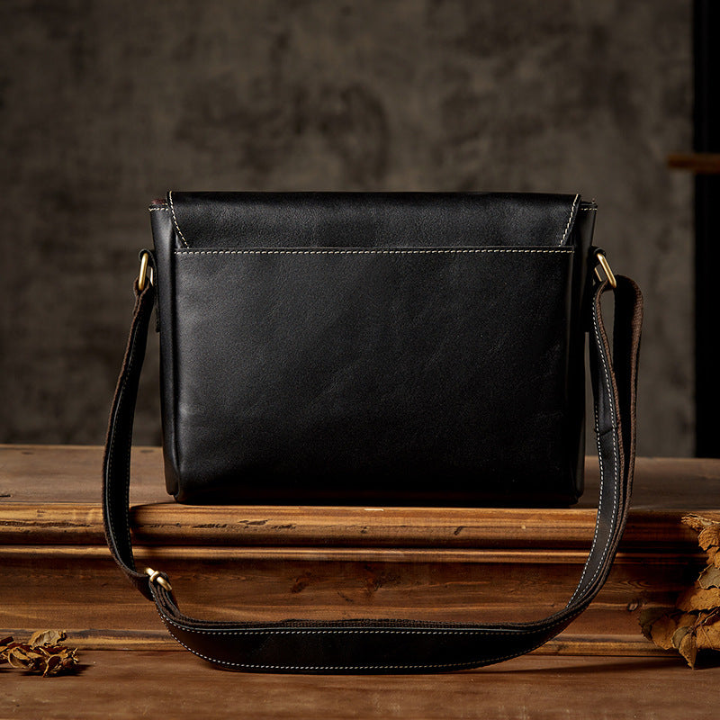 Classy Men's Handmade Genuine Leather Cattle Men's Shoulder Bags