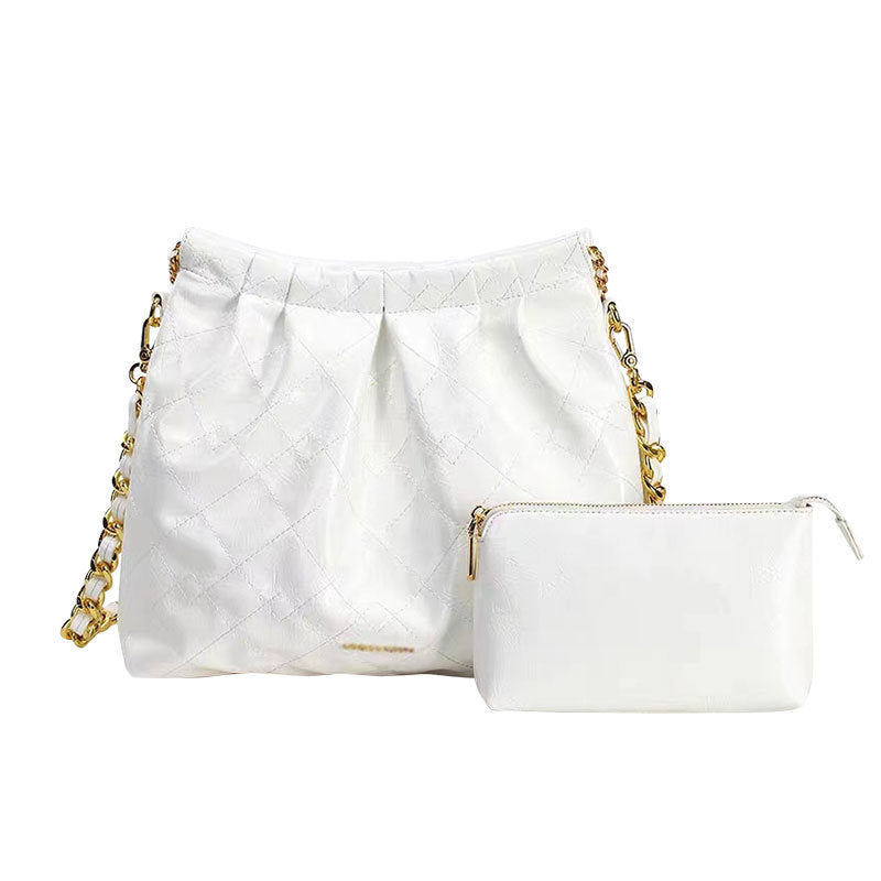 Women's High-grade Large Capacity Garbage Versatile Chain Bucket Bags