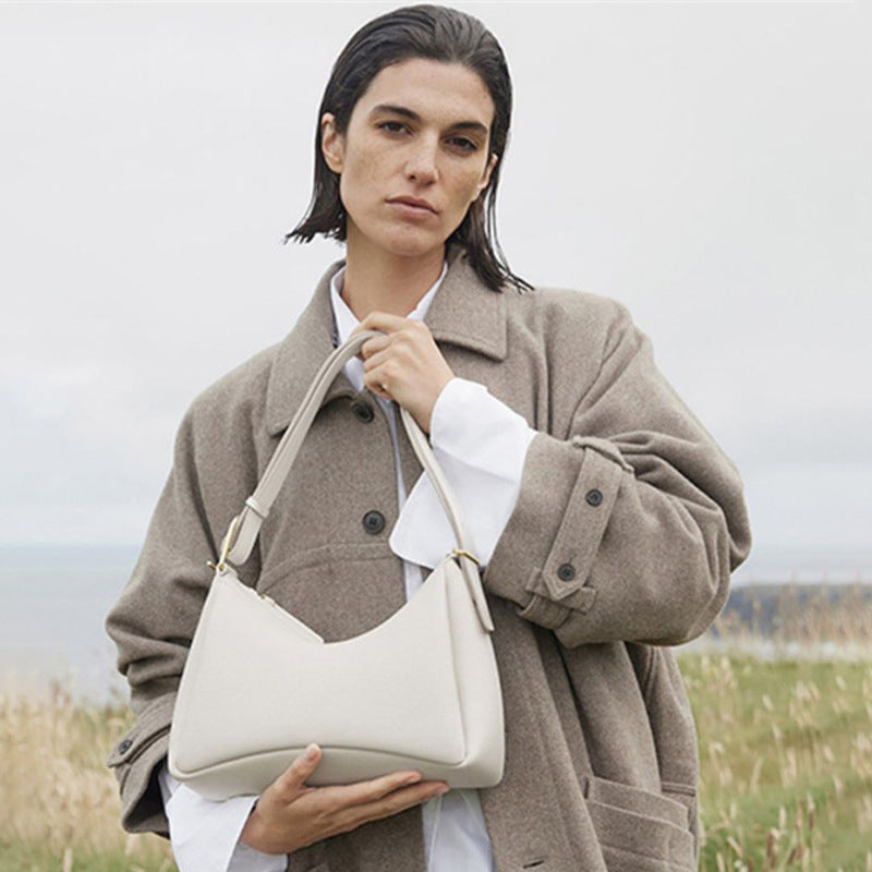 Women's Niche Design Underarm Leather Light Luxury Bags