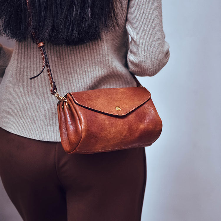 Women's Leather Lightweight Organ Mobile First Layer Shoulder Bags