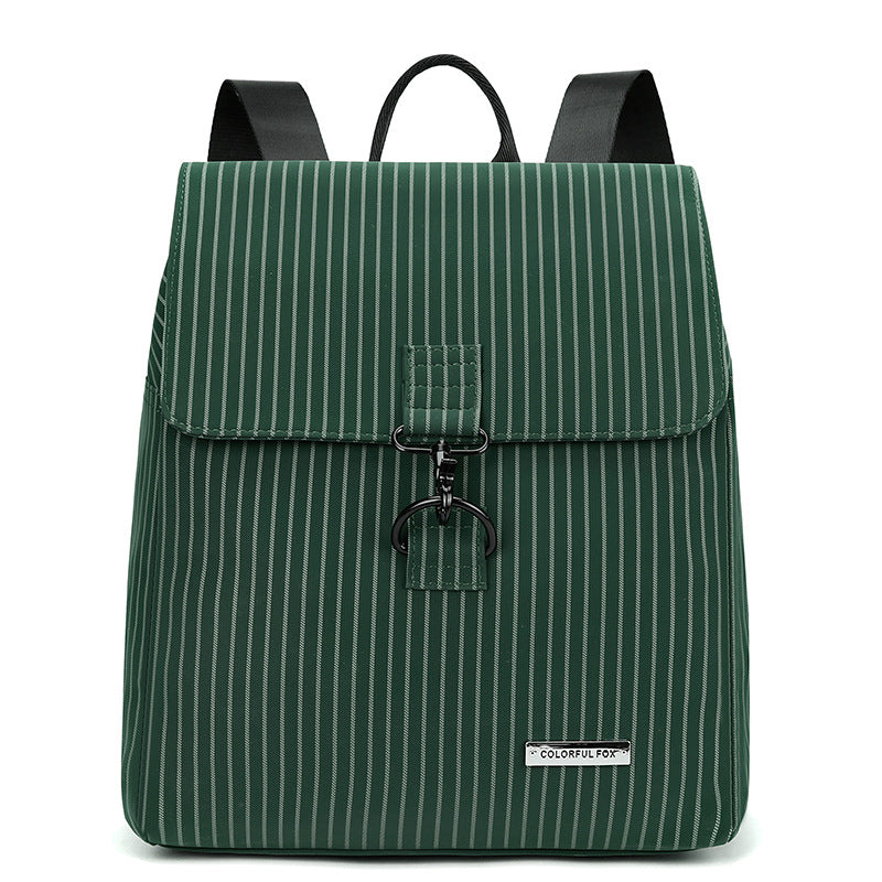 Striped British Style Commuter Waterproof Rucksack Backpacks