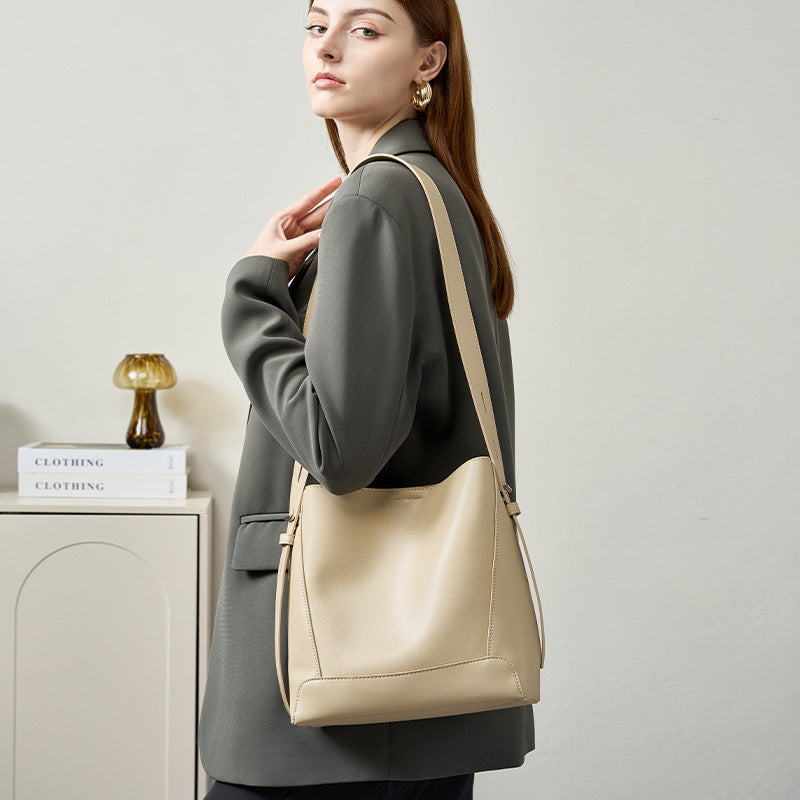 Women's Slouchy Trendy Genuine Leather High-grade Shoulder Bags