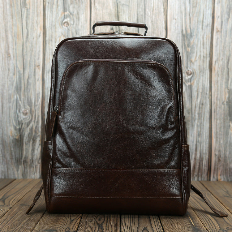 Women's & Men's Business Leather Retro Crazy Horse Super Soft Backpacks