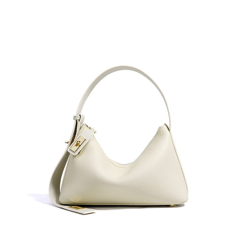 Layer Cowhide Leather Female Dumpling Commuter High Handbags