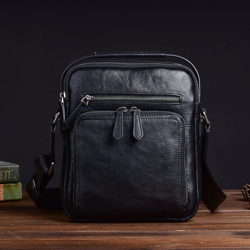 Men's Layer Tree Height Vegetable Tanning Leather Men's Messenger Bags
