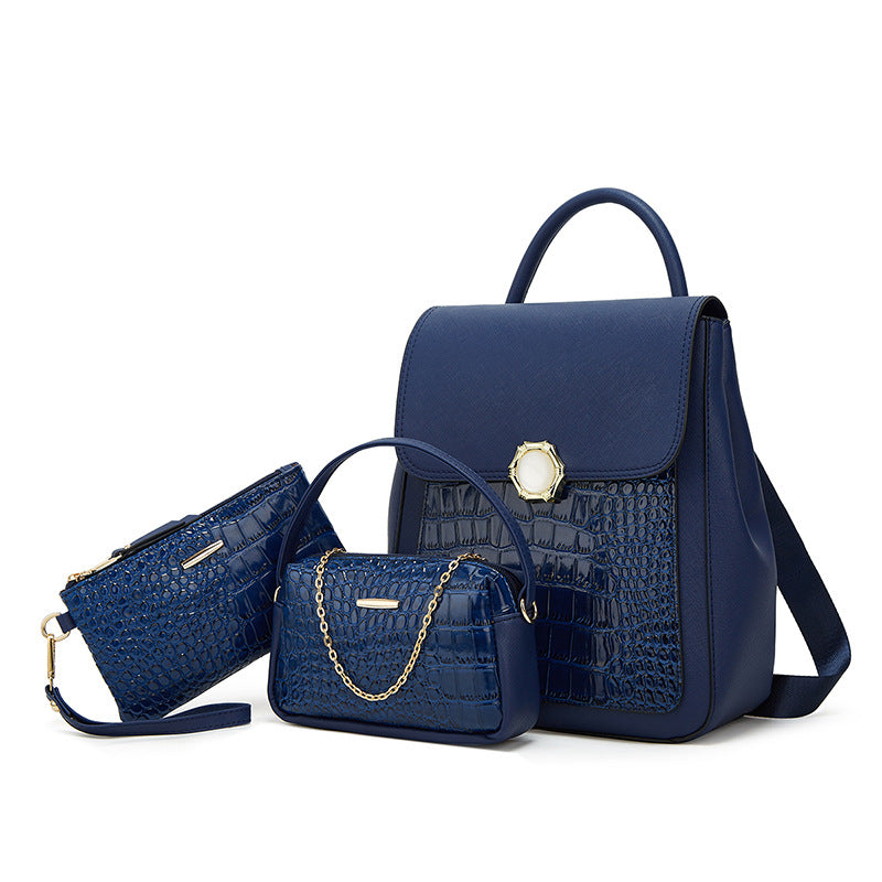 Women's Fashion Korean Style Three-piece Suit Backpacks