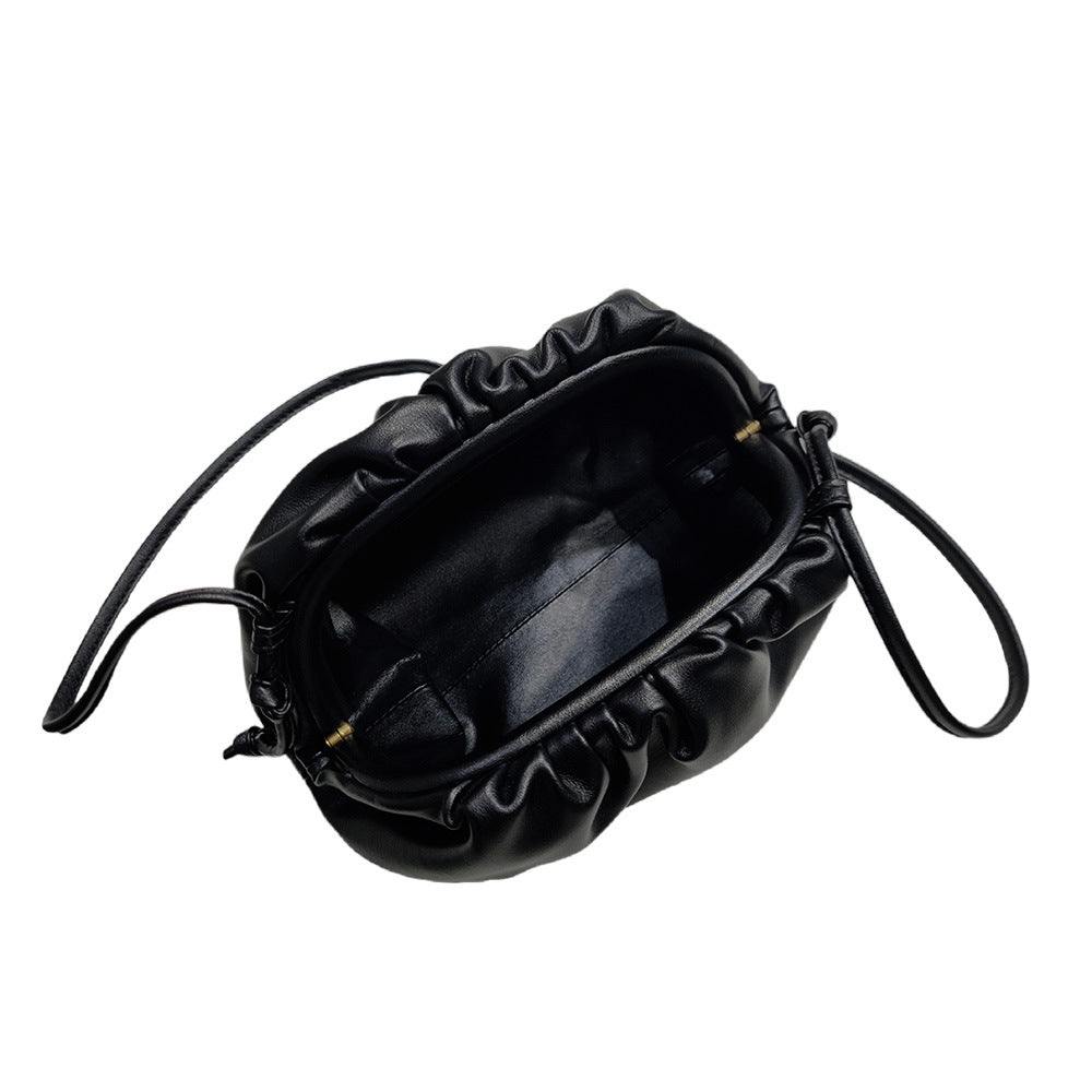 Women's Cloud Size Korean Style Pleated Clip Bags