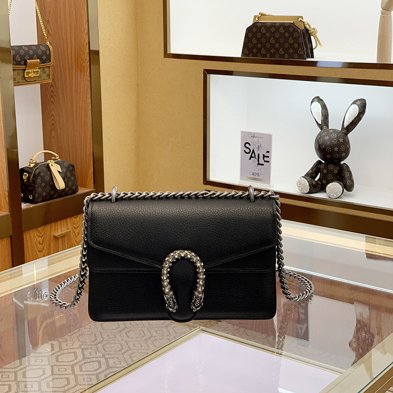 Women's Dionysian Genuine Leather High-grade Chain Underarm Shoulder Bags