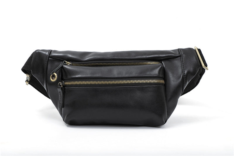 Men's Retro Crazy Horse Leather Trendy Men's Waist Packs