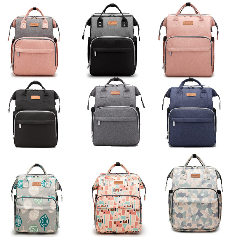 Folding Mummy Bedspread Multifunctional Foldable Diaper Waterproof Backpacks