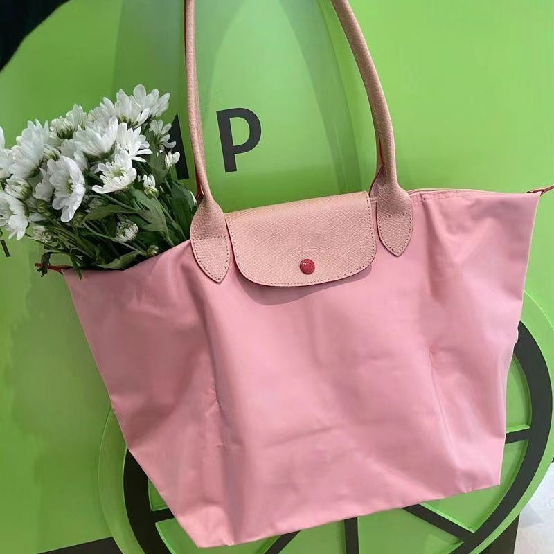 Women's French Large Capacity Commuter Portable Nylon Bags