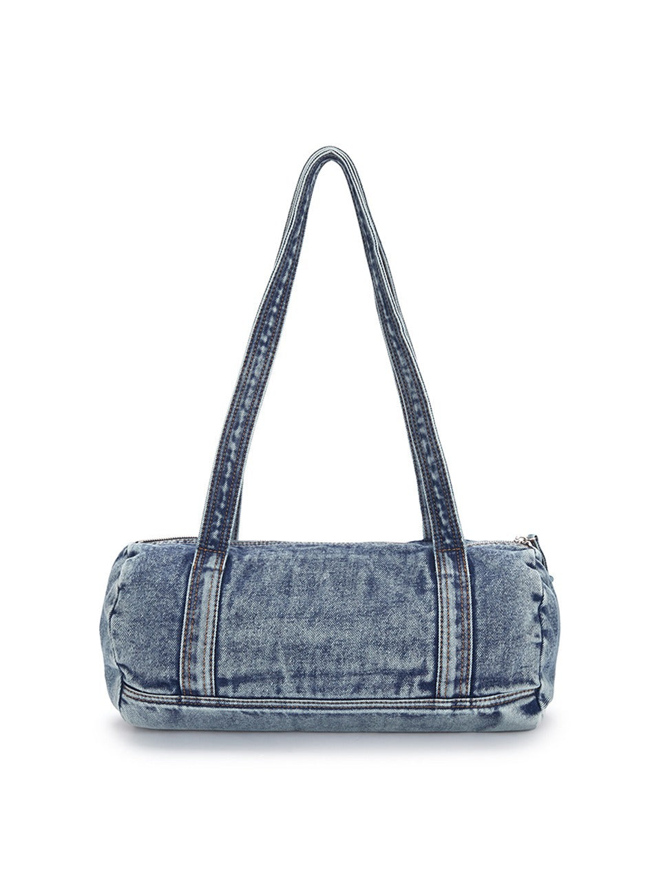 Women's Summer Retro Washed Denim Patch Burr Shoulder Bags