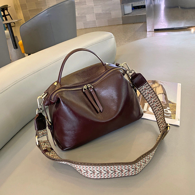Women's Vegetable Tanning High-grade Simple Fashion Elegant Handbags