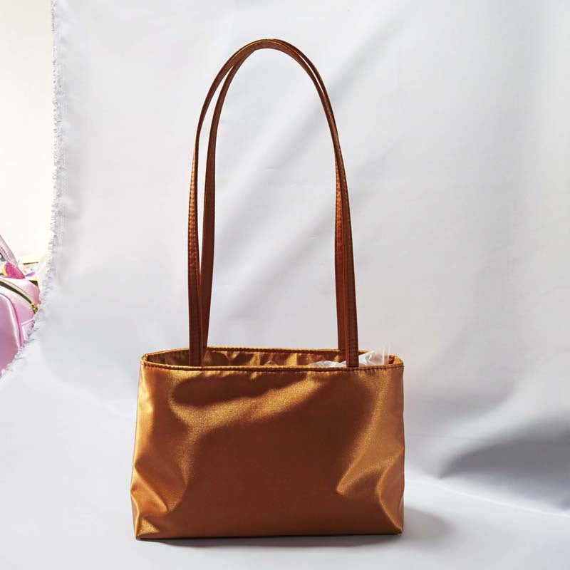 Interest Light Luxury Satin Portable Underarm Tote Bags