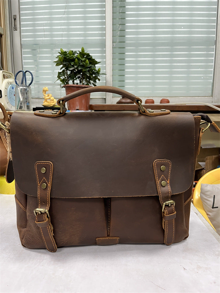 Men's Handmade First Layer For Double Pocket Bags