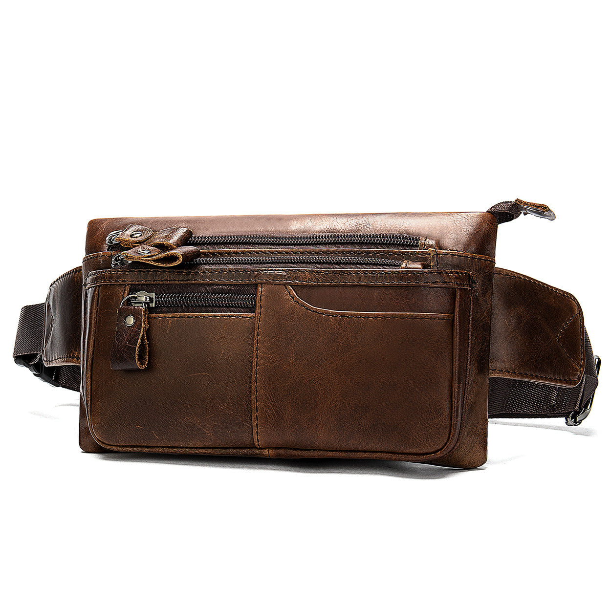 Men's Crazy Horse Special Genuine Leather Commuter Men's Waist Packs