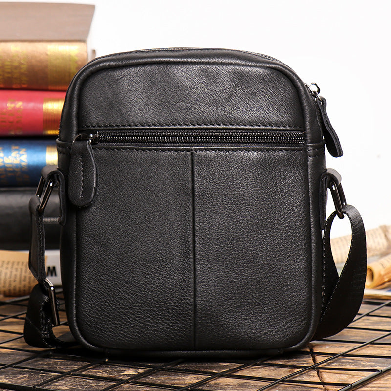 Men's Leather Crazy Horse Large Capacity Retro Men's Shoulder Bags