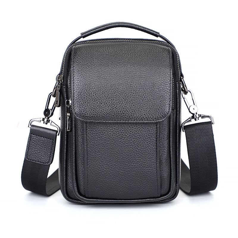 Men's Versatile Retro Leather Crazy Horse Men's Messenger Bags