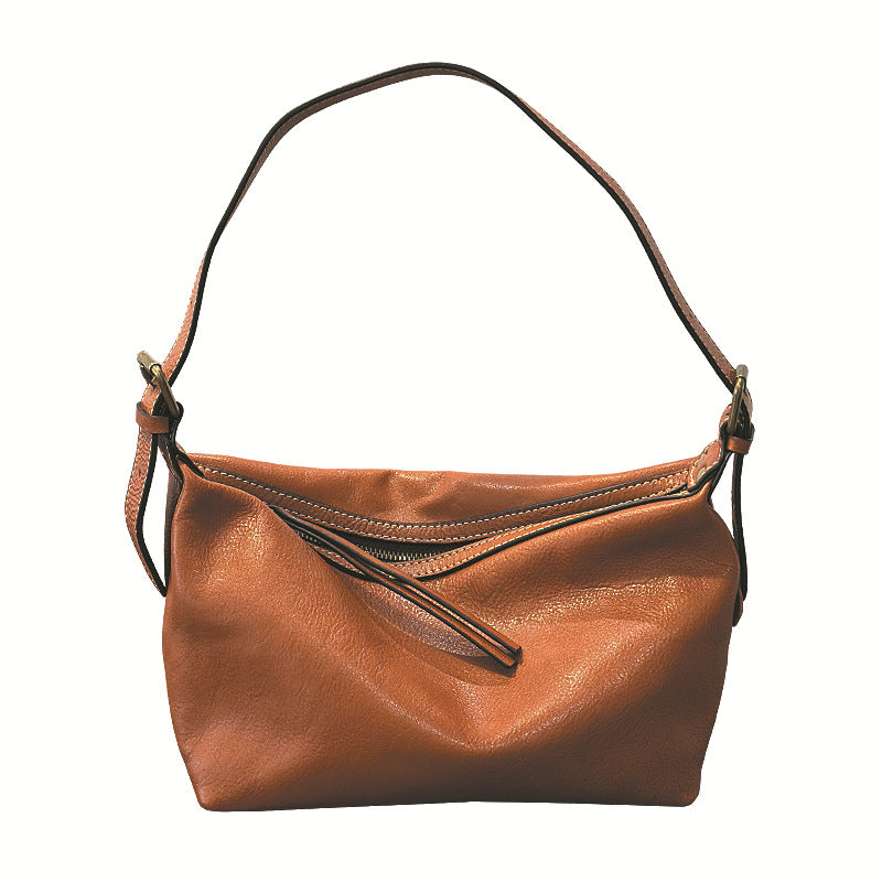 Women's Genuine Leather Vegetable Tanned Commuter Simple Bags