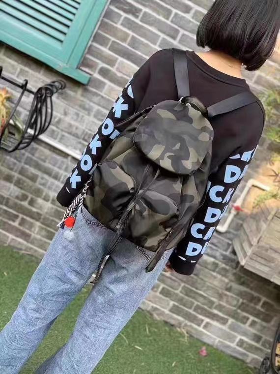 Women's Flip Drawstring Large Capacity Korean Style Backpacks