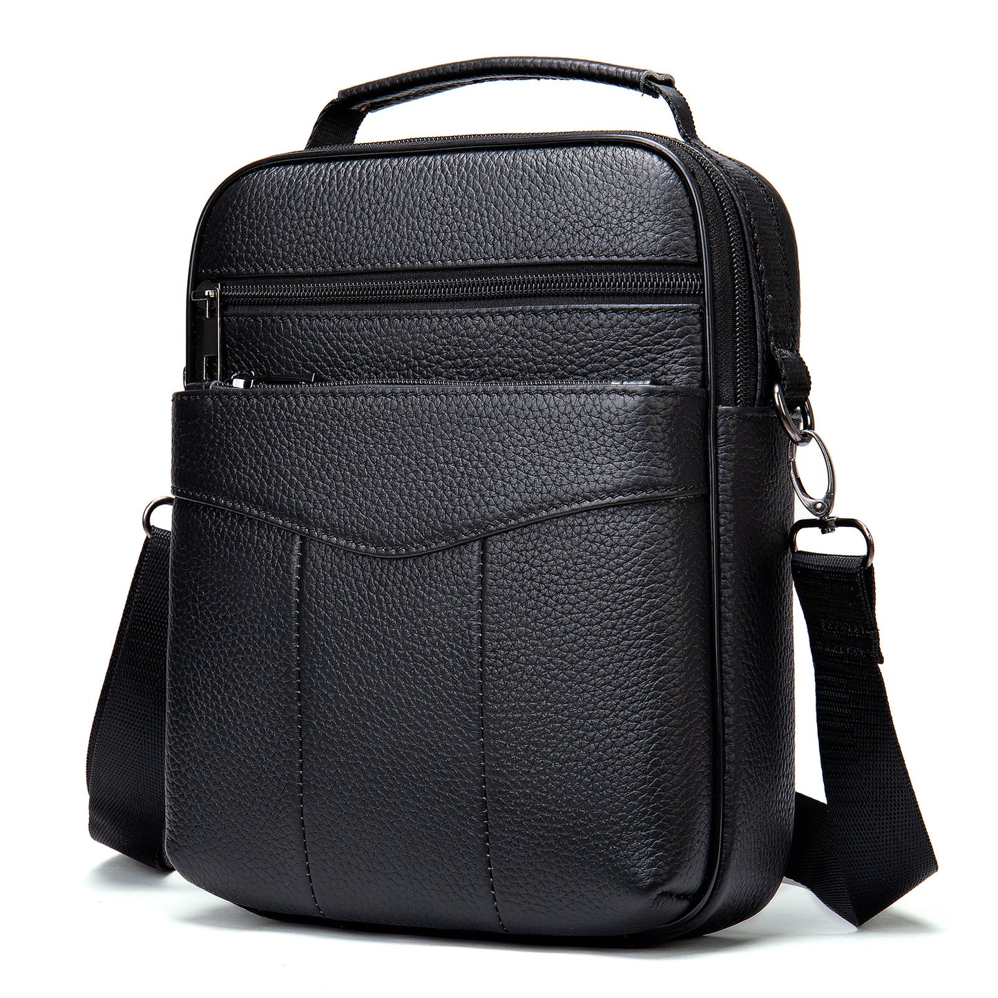 Men's First Layer Cowhide Large Capacity Portable Men's Shoulder Bags