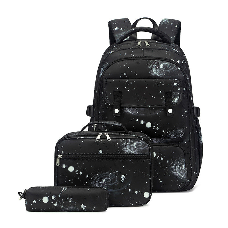 Fashion Starry Sky Trendy Boy Three-piece Elementary School Students' Schoolbags