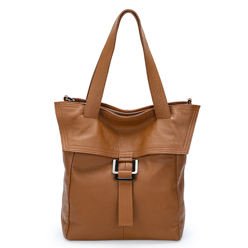 Women's Leather First Layer Cowhide Big Large Shoulder Bags