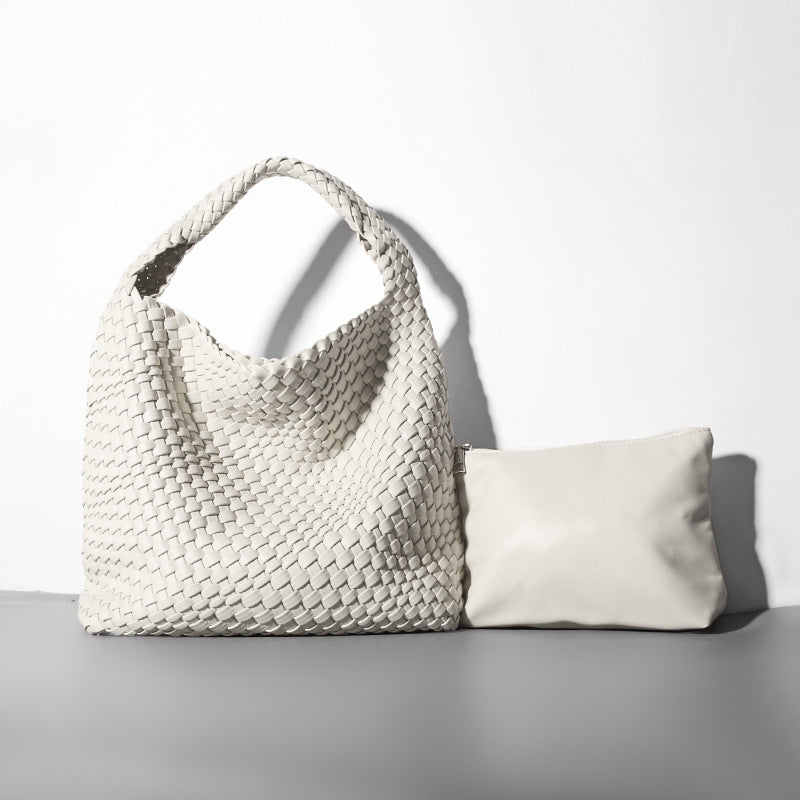 Women's Fashion Woven Hand Large Capacity Combination Shoulder Bags