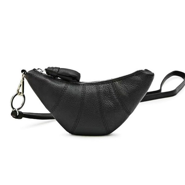 Genuine Leather Mini Croissant Pouch Dumpling Ode Armpit Bags