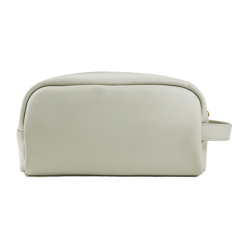 Women's & Men's Leather Large Capacity Portable Business Trip Cosmetic Bags