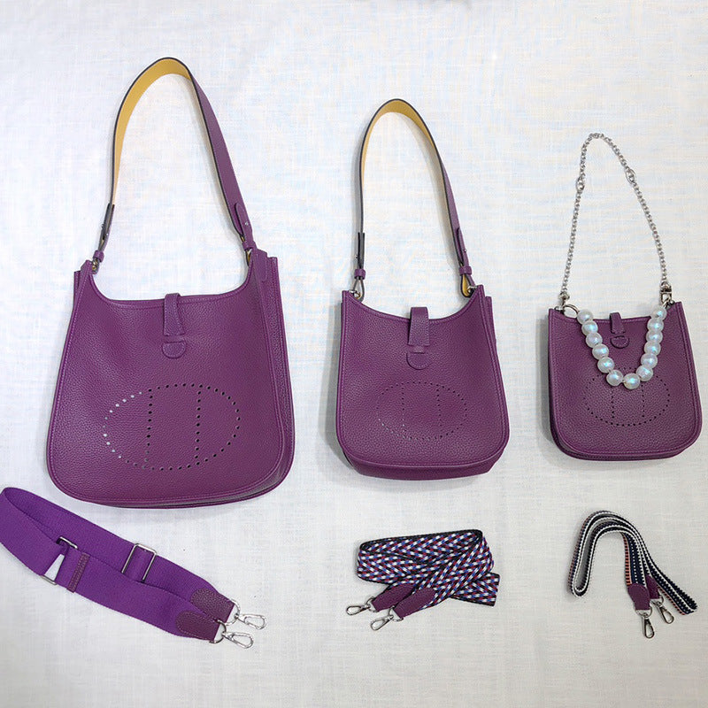 Pretty Classy Layer Cowhide Leather Versatile Bags
