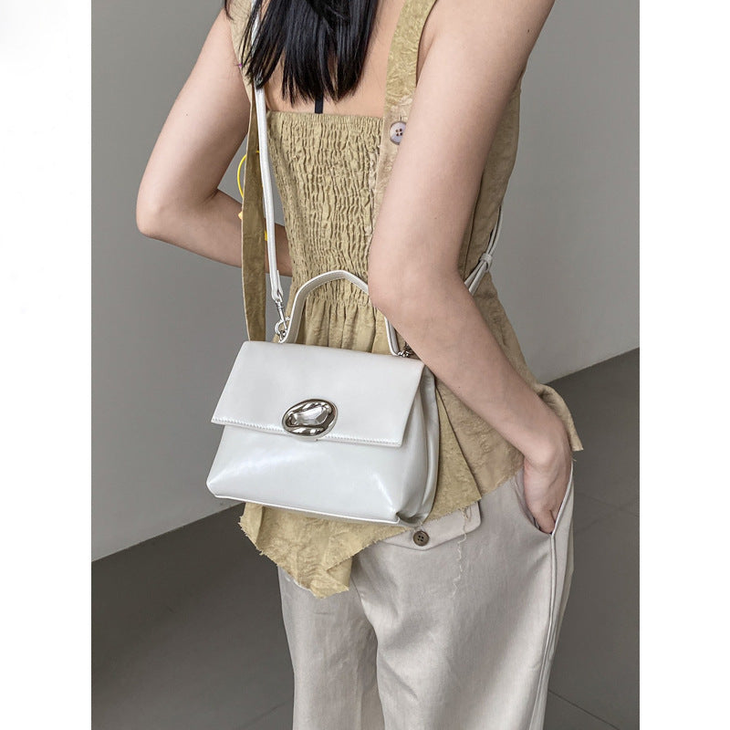 Women's High-grade Cowhide Soft Leather Versatile Fashion Small Square Bags