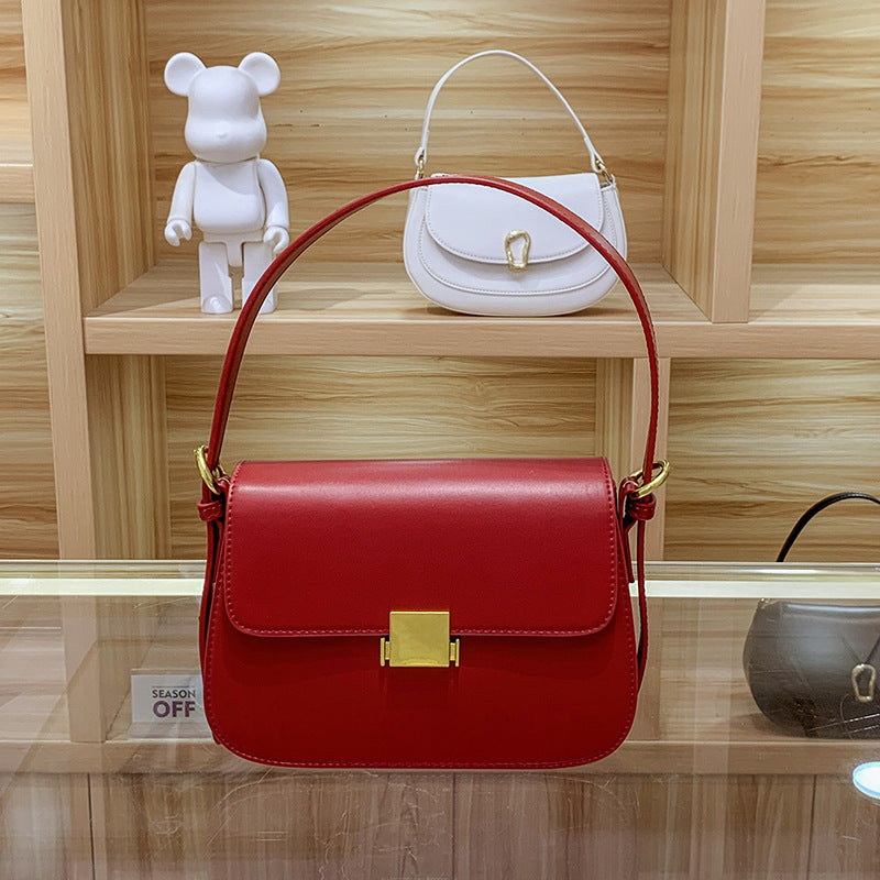Women's Light Luxury Style Popular Tofu Underarm Crossbody Bags