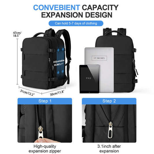 Women's Large Capacity Boarding Business Early College Backpacks
