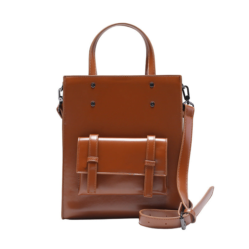 New Simple Leather Leisure Daily Computer Backpacks