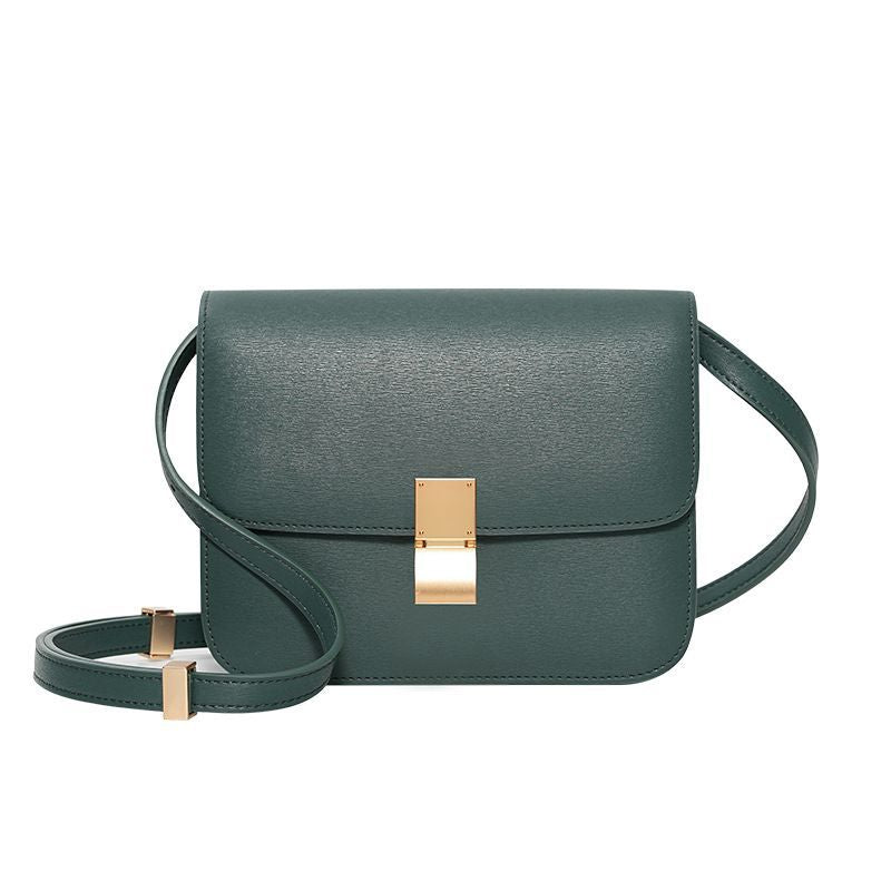 Women's Genuine Leather High Sense One Small Square Bags