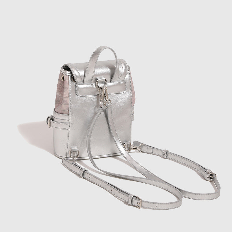 Women's Fog Pink Female Millennium Hot Crocodile Backpacks