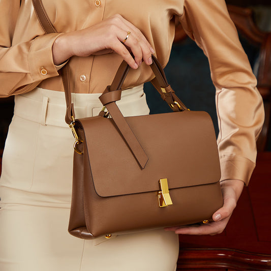 Women's Genuine Leather Trendy Design Fashion Shoulder Bags