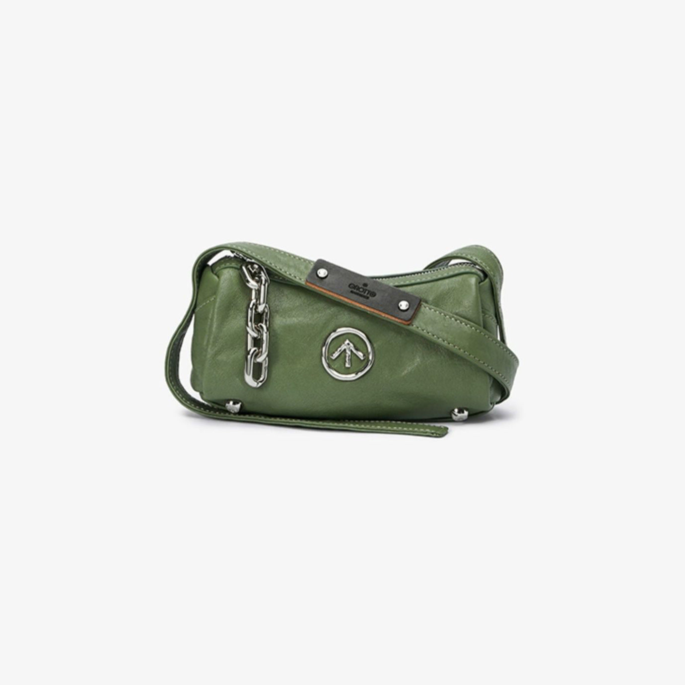 Women's & Men's & Black Stone Pleated Leather Soft Bags