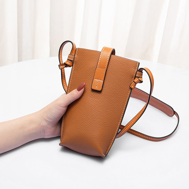 Women's Genuine Leather Summer Retro Single Mini Crossbody Bags