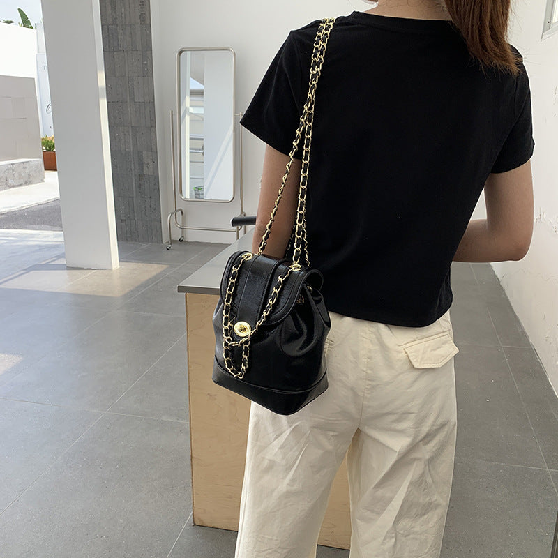 Women's Fashion Trendy Style Chain Mini Shoulders Bucket Bags