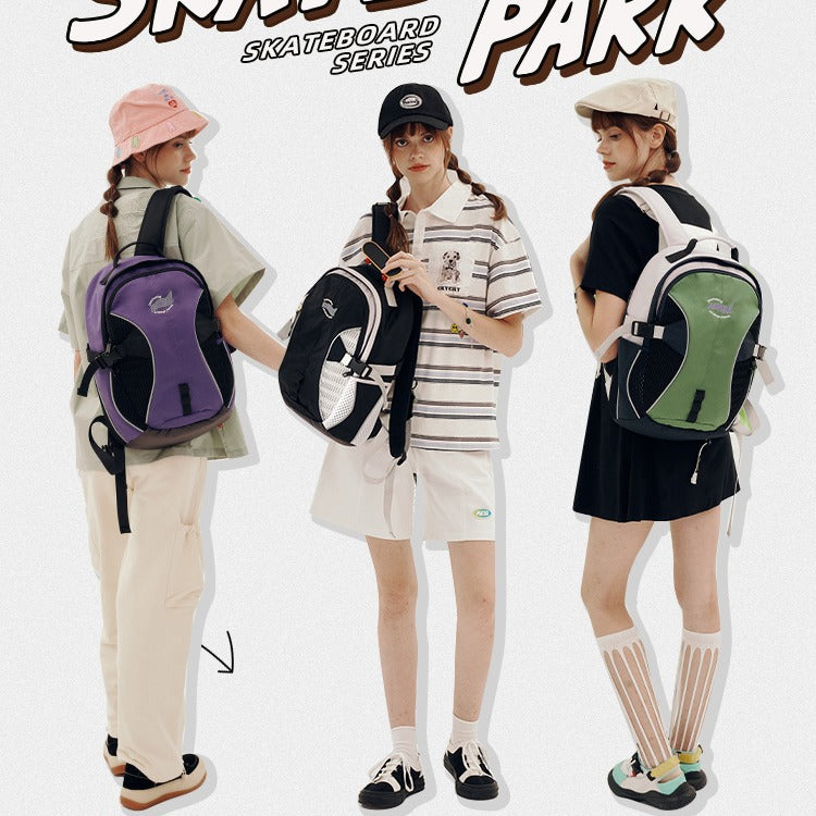 Women's American Retro Junior High Large Capacity Backpacks