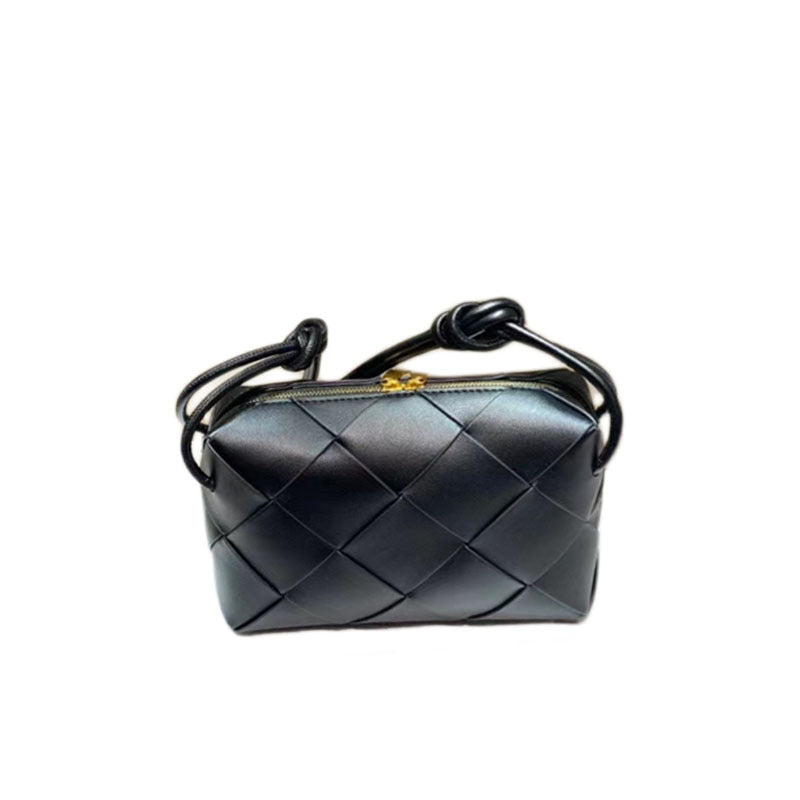 Fashion Cowhide Hand-woven Bends Hitches Portable Shoulder Bags