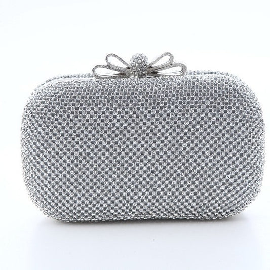 Women's Butterfly Rhinestone Mini Chain Banquet Clutch Handbags