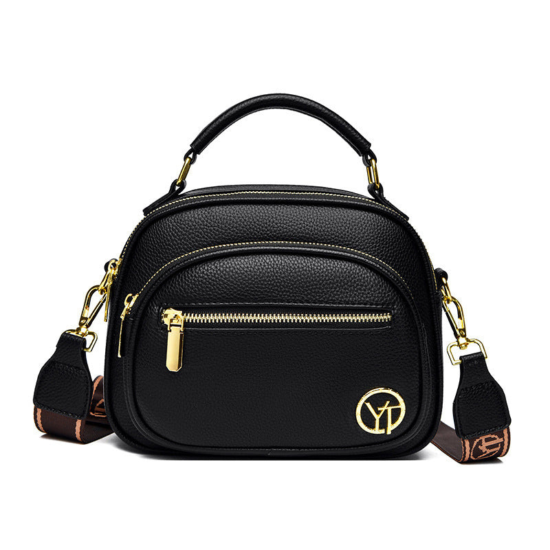 Women's Soft Leather Korean Style Fashion One Crossbody Bags
